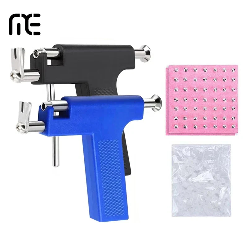 Professional Ear Piercing Gun with 98pcs Stainless Steel Earrings Stud for Home and Salon Use Ear Piercing Kit