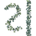 1/2Pcs Artificial Eucalyptus Wreath Silk Fake Eucalyptus Leaf Vine Hanging Wreath Green Wedding Background Home Arch Wall Decor