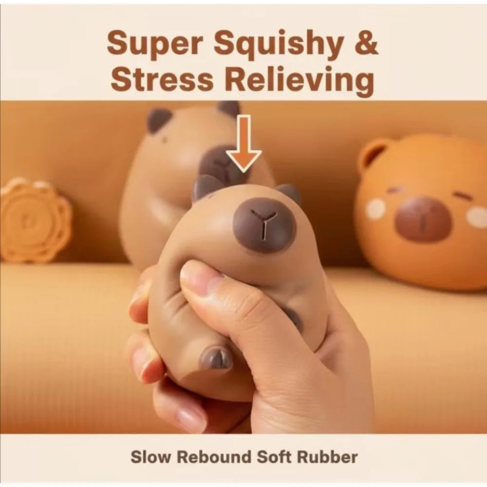 Capybara Slow Rising Squishy Kawaii Squishy Fidget Toy Stress Relief Squeeze Toy for  Adults Gift
