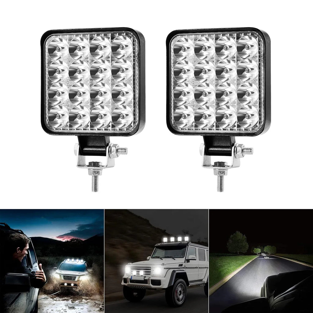 2/4pcs Mini LED Work Light Bar 3.3inch White LED Bar Pods Off Road 12V 24V Spot Flood Driving Fog Lights for Car Truck SUV ATV