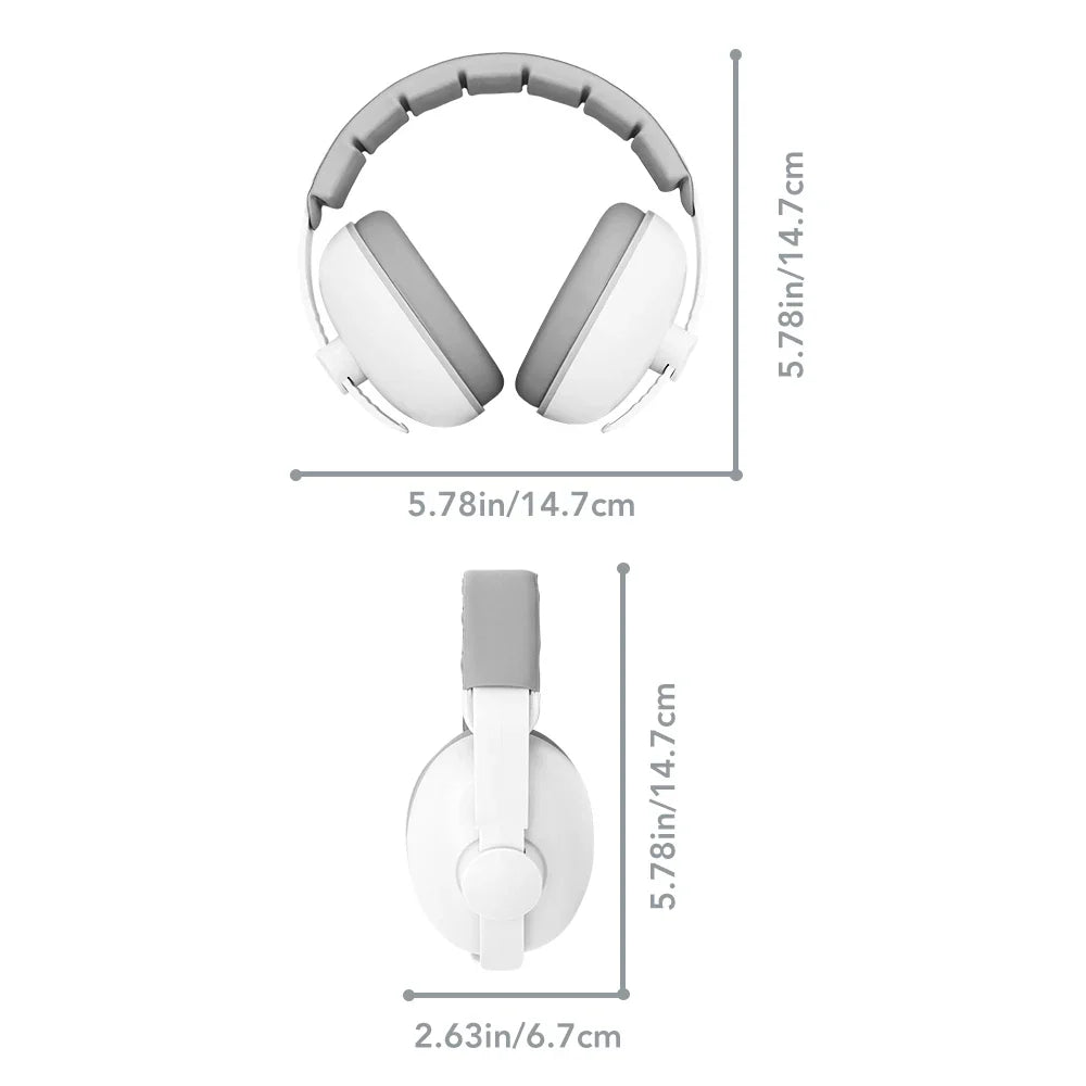 1pc Baby Ear Protection Anti-Noise Earmuffs Headphones for Sleep & Travel Ear Protection with Stretchable Design