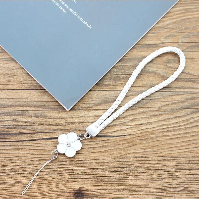 Phone Charm Strap Multicolor Phone Charm String Short Braid Mobile Phone Straps for Camera Anti-Lost Lanyard Gift Keychain Strap