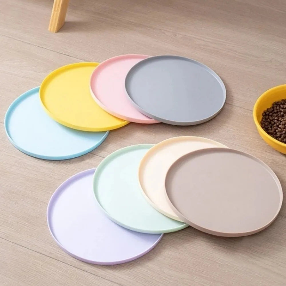 New Silicone Pet Food Mat Non-Slip Waterproof Feeding Mat Easy To Clean Leak Proof Dining Mat Pet Tableware