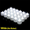 Fake LED Tea Light Flameless Candle, Battery Operated Lamp for Wedding Birthday Home Candlestick Ornament