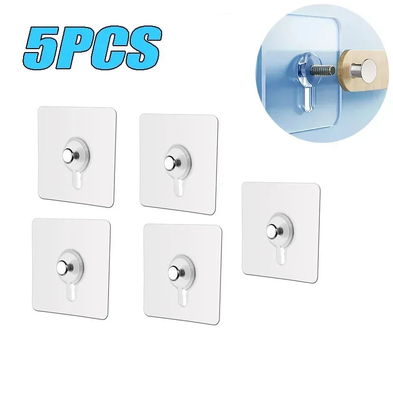 Hook Hanging Sticker Easy Wall Adhesive Wall Hooks Self-Adhesive Strong Adhesive Picture Frame Nails Transparent Seamless