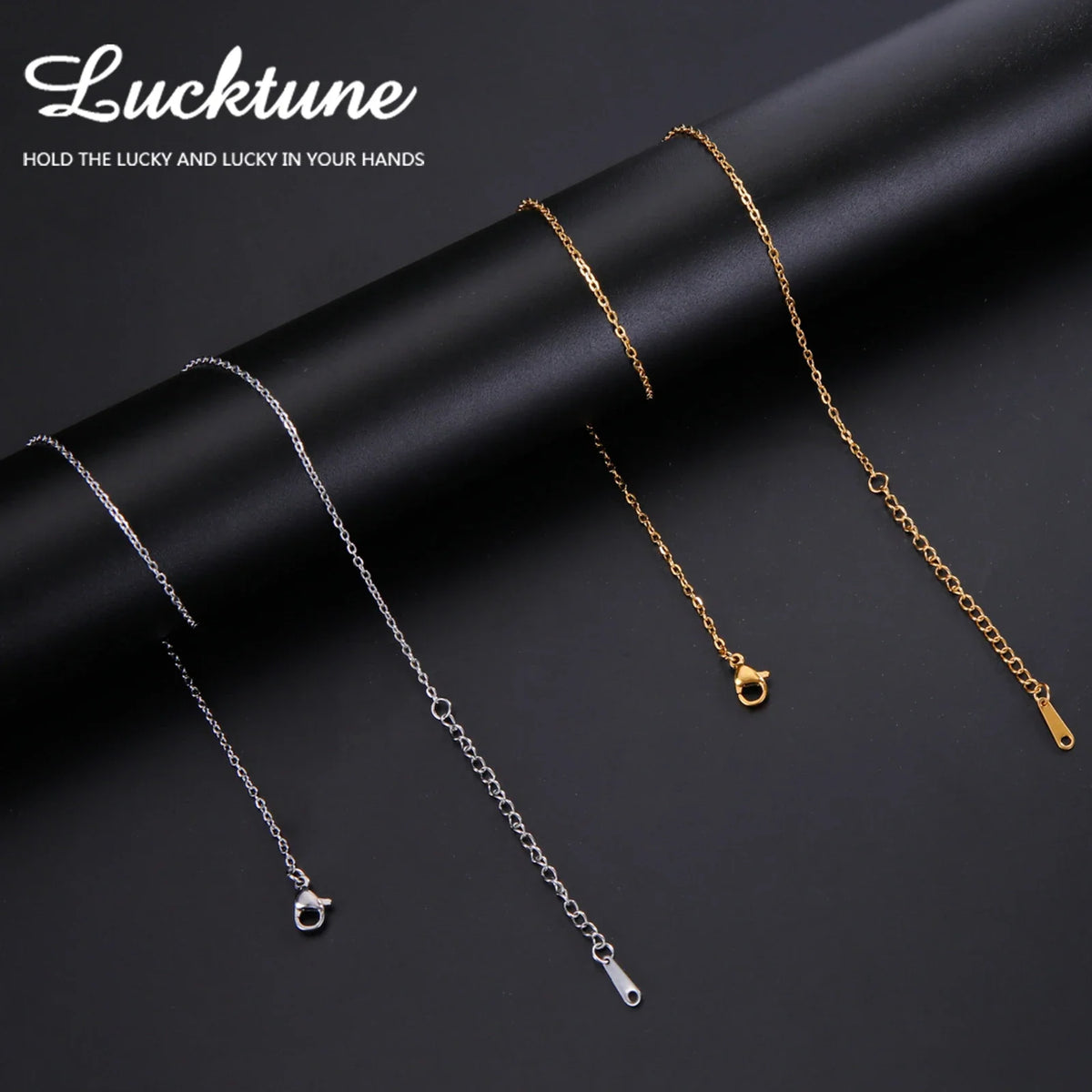 Lucktune Stainless Steel Width 1.3MM Chain O Shape Thin Chain Necklace Minimalist Necklace Chain Women Bohemian Jewelry Gift