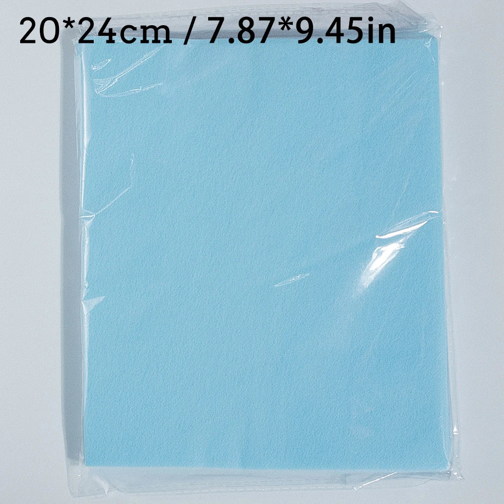 100pc Disposable Dustproof Nail Vacuum Filter 20*24cm Blue Nail Art Dust Collector Filter Nail Cleaner Non-Woven Dust Filter Mat