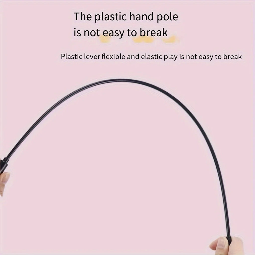 1pc Interactive Cat Toy Cute Funny Rainbow Strips Stick Cat Teaser Wand Pet Toys for Cats Toys Cat Supplies Pet Products