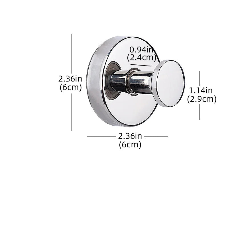 Bathroom Vacuum Suction Cup Hooks Towel Robe Holder Rack Stainless Steel Hook Hanger For Shower Glass Self Adhesive Wall Hooks