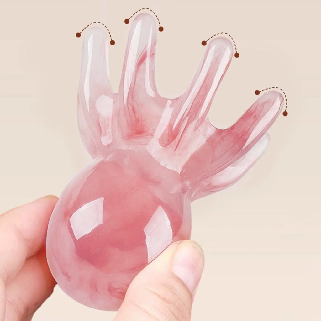 Octopus Shape Scalp Massage Comb 8 Tentacles Acupressure Gua Sha Tool for Head Scalp Facial Body Massage