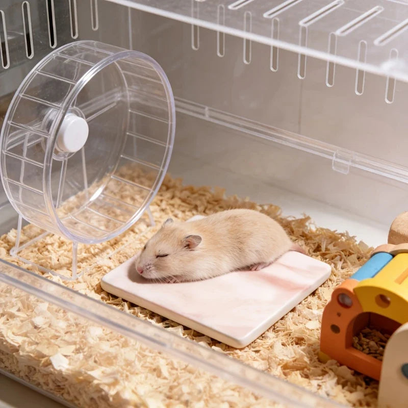 Square Hamster Cooling Pad Chew-proof and Tip-resistant Cooling Mat Cooling Pad for Hamsters Small Pet Easy To Clean