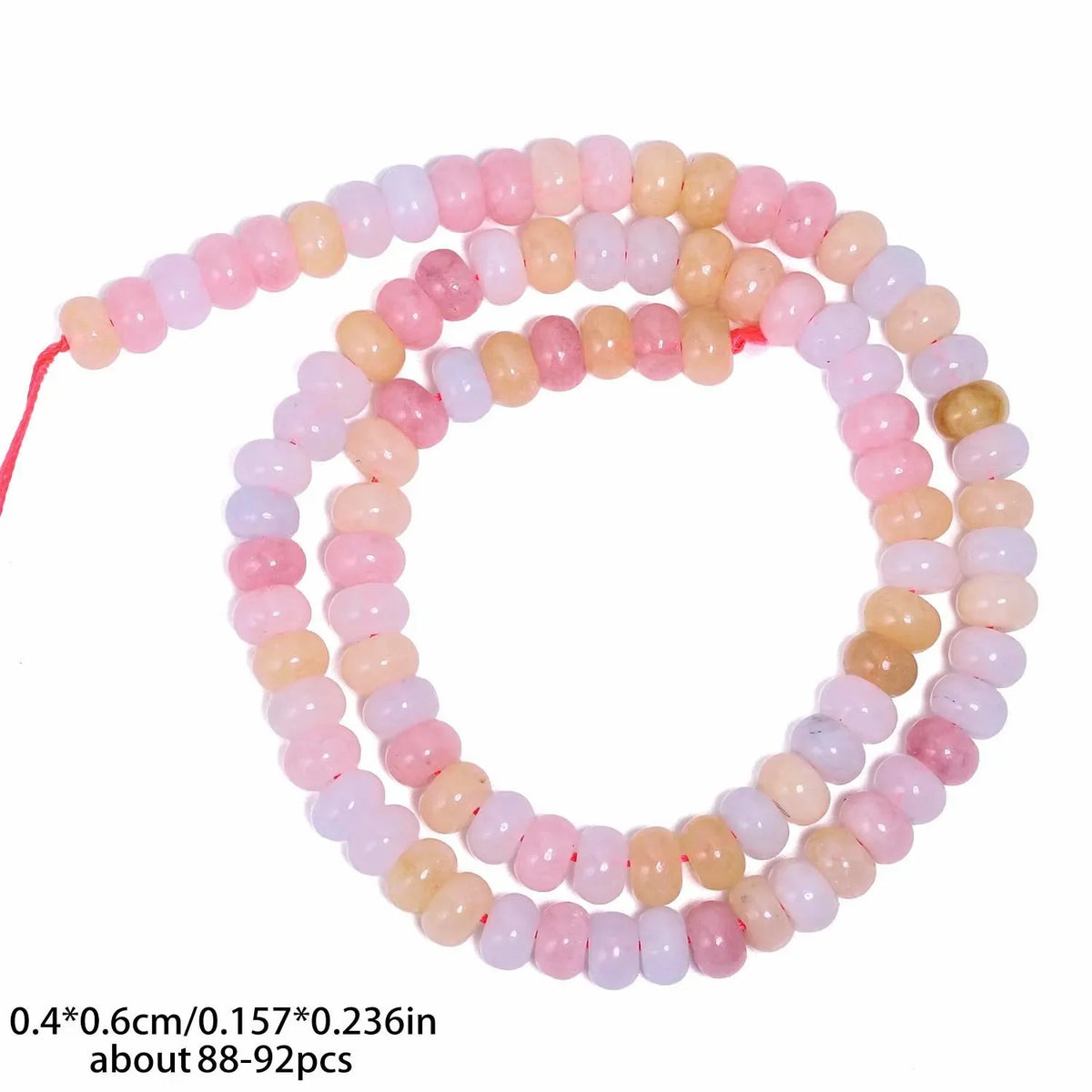 4x6mm Natural Abacus Rondelle Jade Quartz Beads Stone Flat Round DIY Charms Bracelets Loose Beads For Jewelry Making Supplies