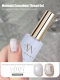 MIANEL 12ML Mother of Pearl Mermaid Shimmer Thread Gel Polish 2026 Spring-Summer Collection Fine Glitter Aurora Pearl Nail Art