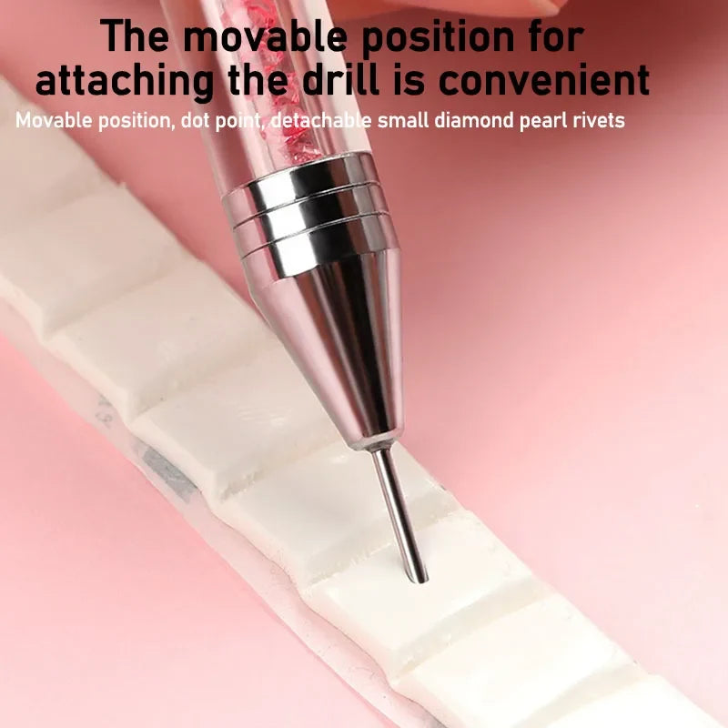 Rhinestone Applicator Pencil Nail Dot Rod Rhinestone Picker Wax Pen Diamond Picker Stick for Rhinestones Dotting Tool DB04