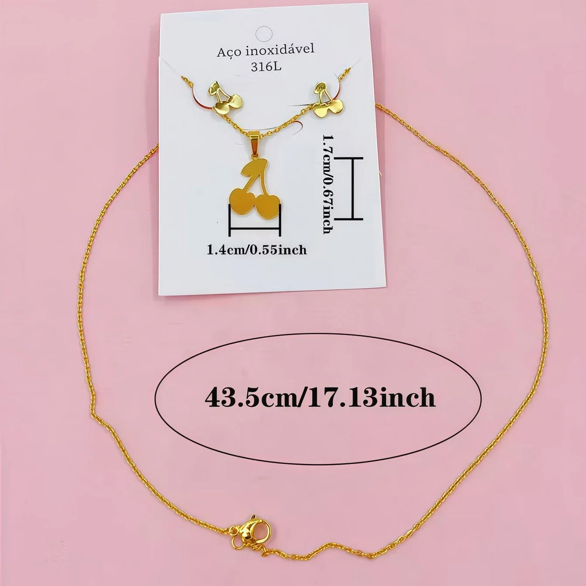 10Sets Fashion Flowers Heart Geometry Stainless Steel Earrings Necklace Set For Women Mix Style Trendy Jewelry Party Gifts