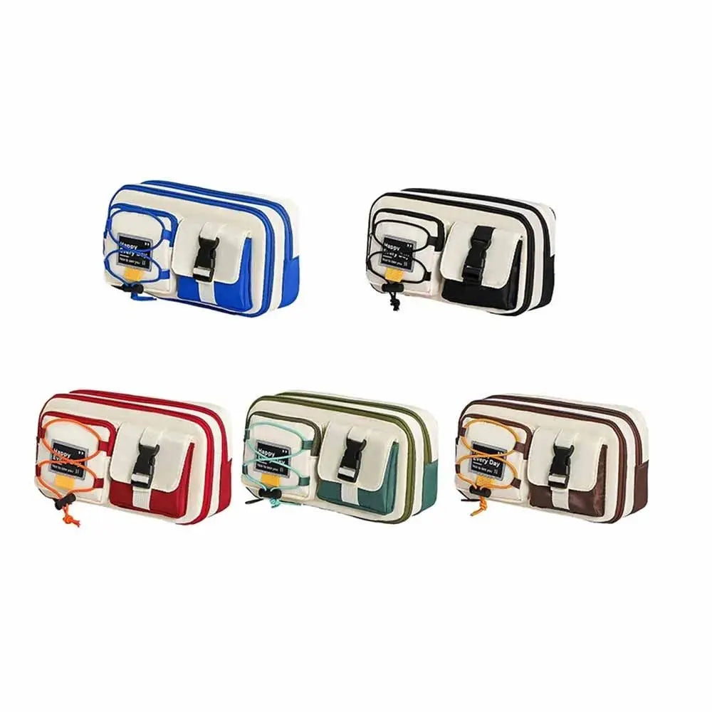 Pencil Holder Large Capacity Student Stationery Bag High Appearance Multilayer Pencil Pouch Dirt-resistant Pen Bag Children