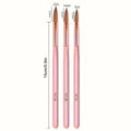 Pink Handle Nail Art Brush 3Pcs Set French Crystal Carving Pen Acrylic Application Painting Manicure Tools for Nail Design