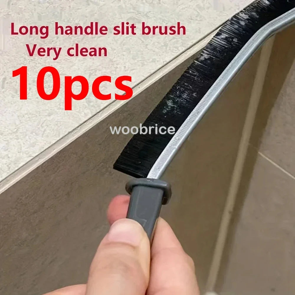 Hard-Bristled Crevice Cleaning Brush Gap Cleaning Brush Tool All-Around Stiff Angled Bristles for Bathroom Kitchen Cleaning Tool