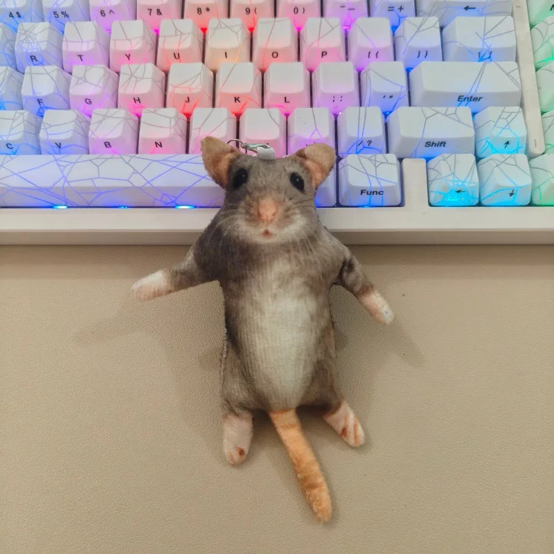 New Model of Simulated Rat and Rat Cat and Dog Entertainment Spoof Plush Doll with Skeleton Concave Shape Pet Toy