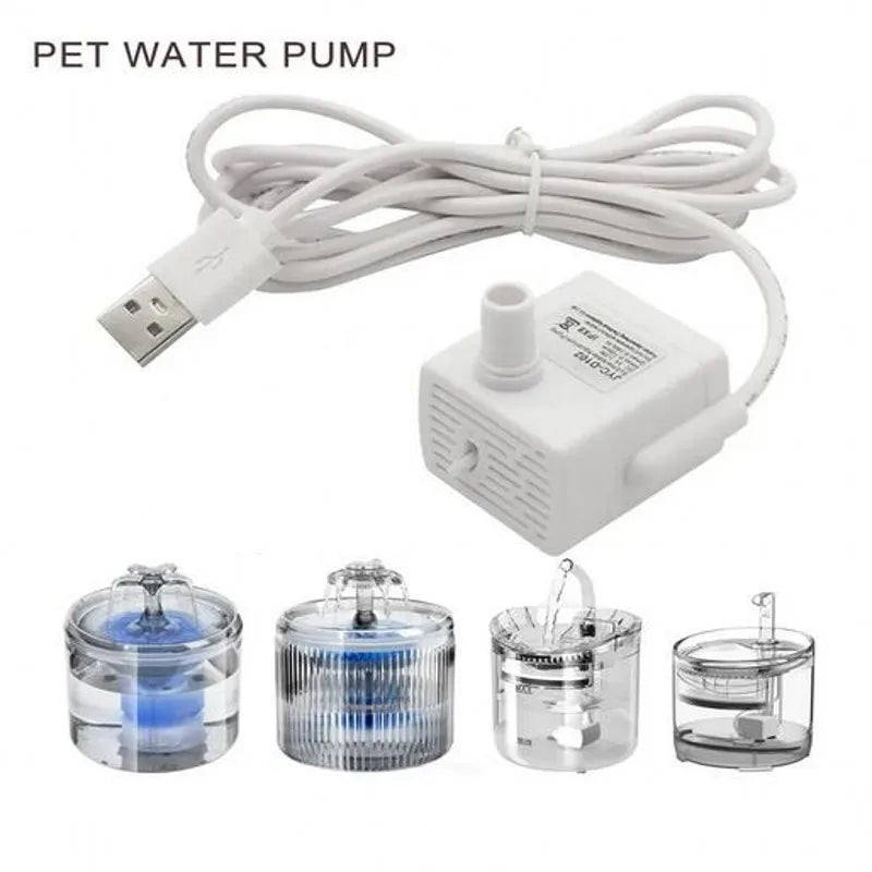Pet Cat Water Pump Fountain Anti-dry Burning Motor Replacement for Cat Flowers Drinking Bowl Water Dispenser Pet Products