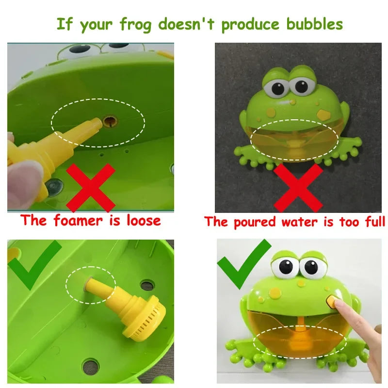 New Baby Bath Bubble Machine Crabs Frog Music Kids Bath Toy Bathtub Soap Automatic Bubble Maker Baby Bathroom Toy for Children