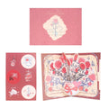 Romantic Theme Anniversary Card Pop-Up Mechanism 3D Heart Tree Couple Card Heart Tree Design 3D Love Tree Card Valentines Day
