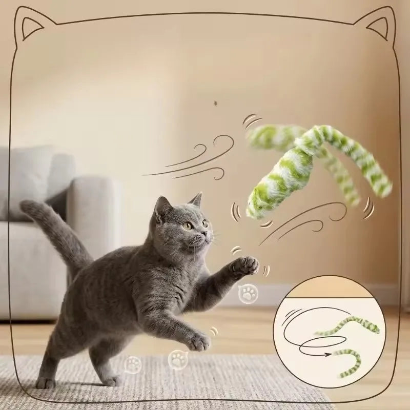 Interactive Squeaky Plush Mouse Cat Toy, Bite-Resistant Imitation Mouse Toy, Self-Entertainment Play Toy for Kitten Pet Supplies