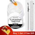 MTSSII 4Pcs Extension Nail Gel Set Jelly Pink Milky White Clear Hard Gel Extension UV Gel For Nails French Nail Art DIY Manicure