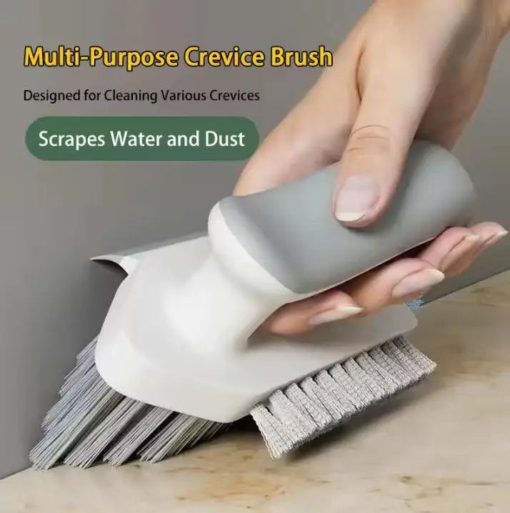 Gap Groove Cleaning Tool Glass Scraper Kitchen Bathroom Floor Tire Cleaner Brushes Home Cleaning Brush 4 in 1 Squeegee Brush