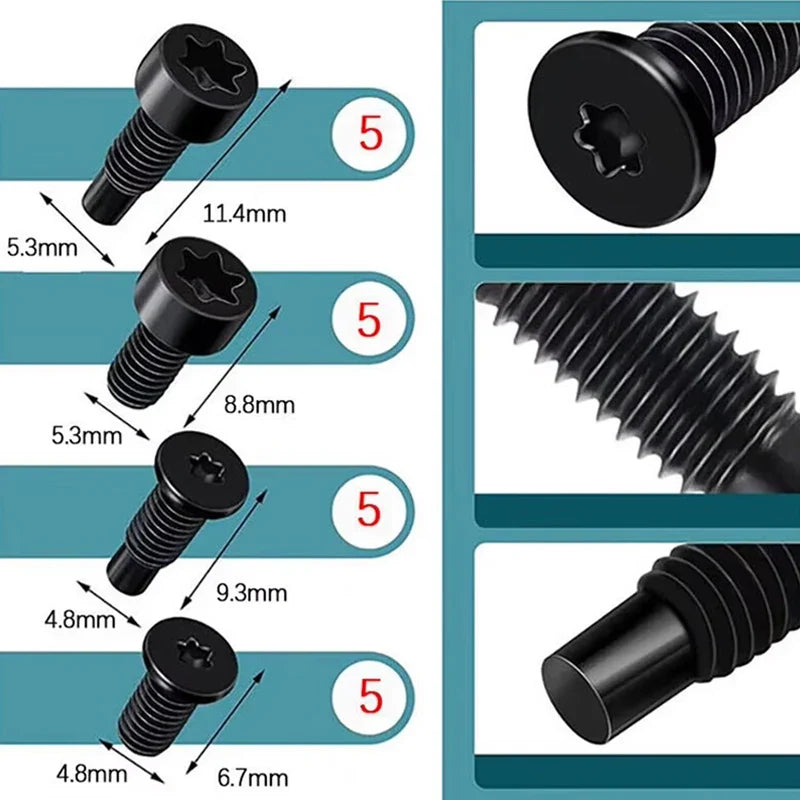 For Smart Doorbell Anti-theft Hardware Screws Plum Blossom Perforated Metal Accessories Equipment Screws
