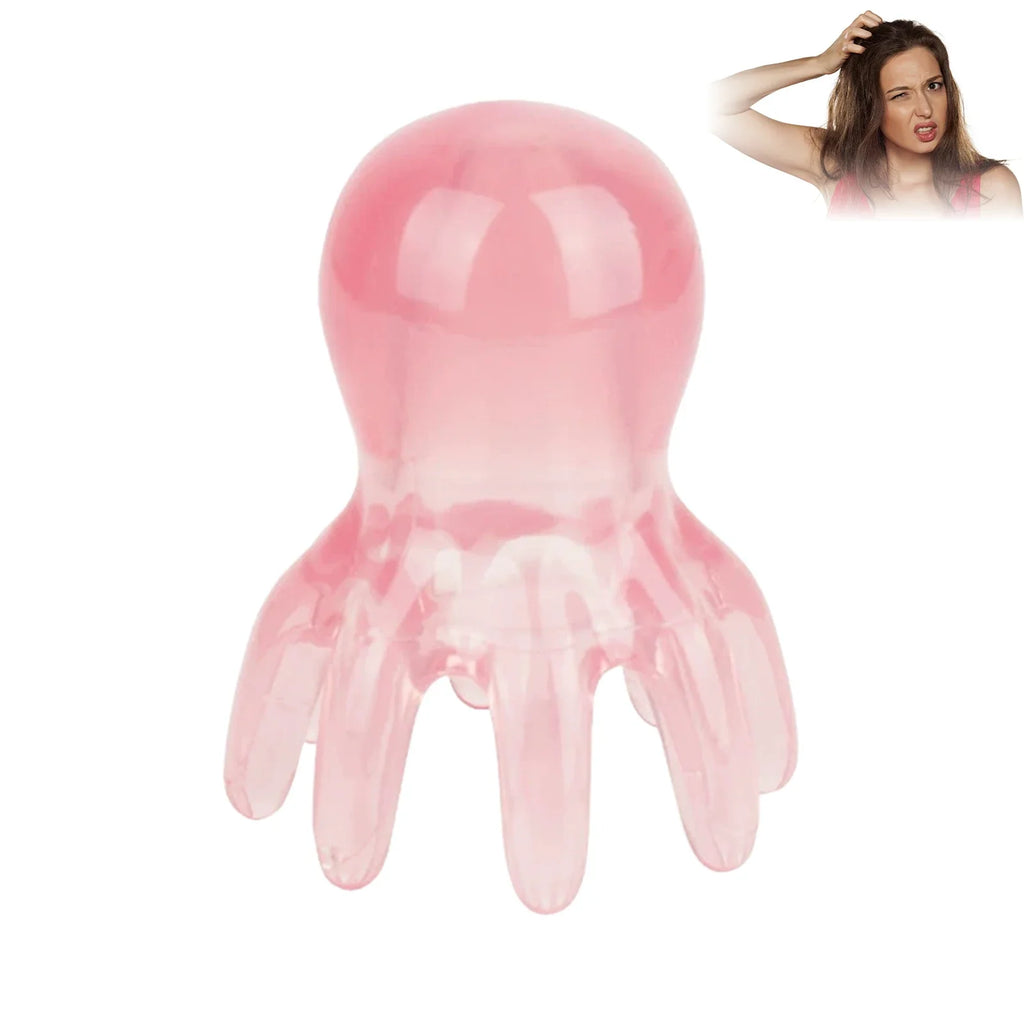 Octopus Shape Scalp Massage Comb 8 Tentacles Acupressure Gua Sha Tool for Head Scalp Facial Body Massage