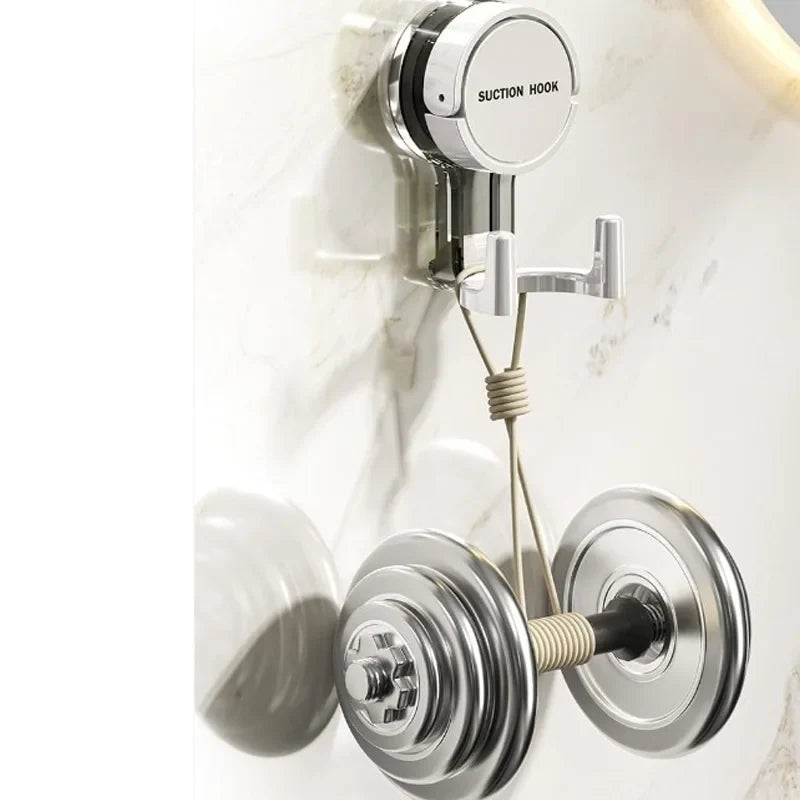 Strong Vacuum Suction Hooks Heavy Traceless No Drilling Adhesive for Home Bathroom Kitchen Door Back Toilet Area Strong Hold