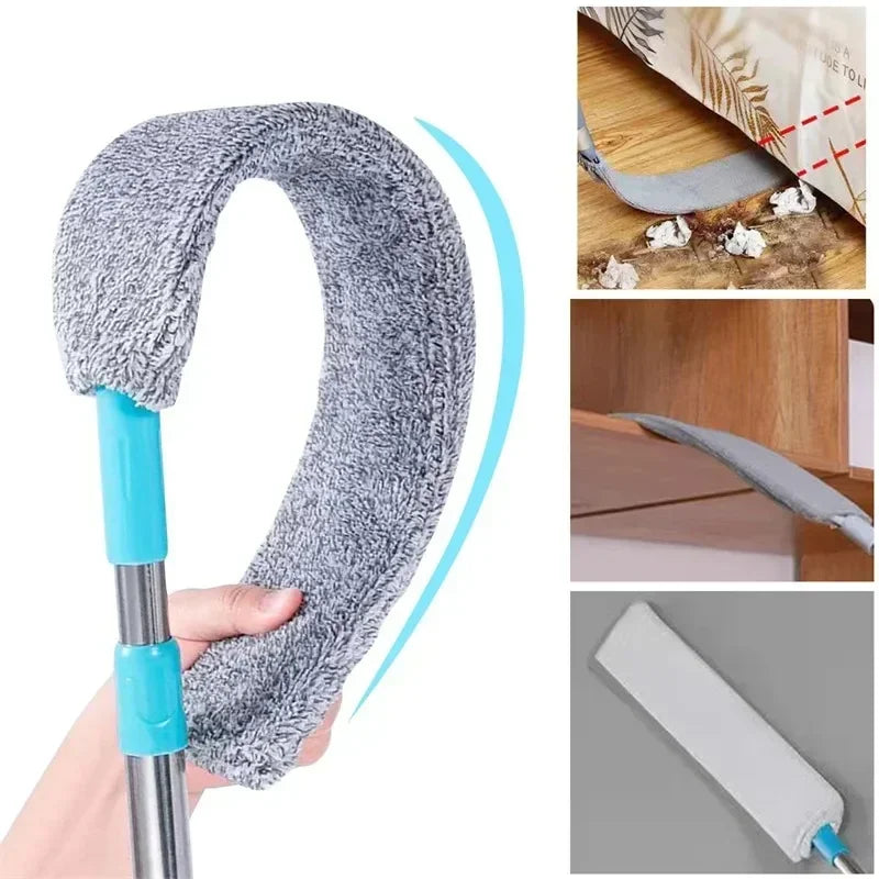 Long Handled Mop Floor Cleaning Mop Bed Bottom Vacuum Cleaner Sofa Dust Brush Detachable Gap Cleaning Brush Cleaning Accessories