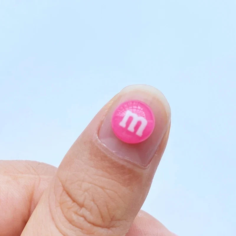 50pcs Cute 8mm Mixed Mini Candy Nail Rhinestones Gems Glitter Nail Art Jewelry Manicure Nail Decoration Accessorie