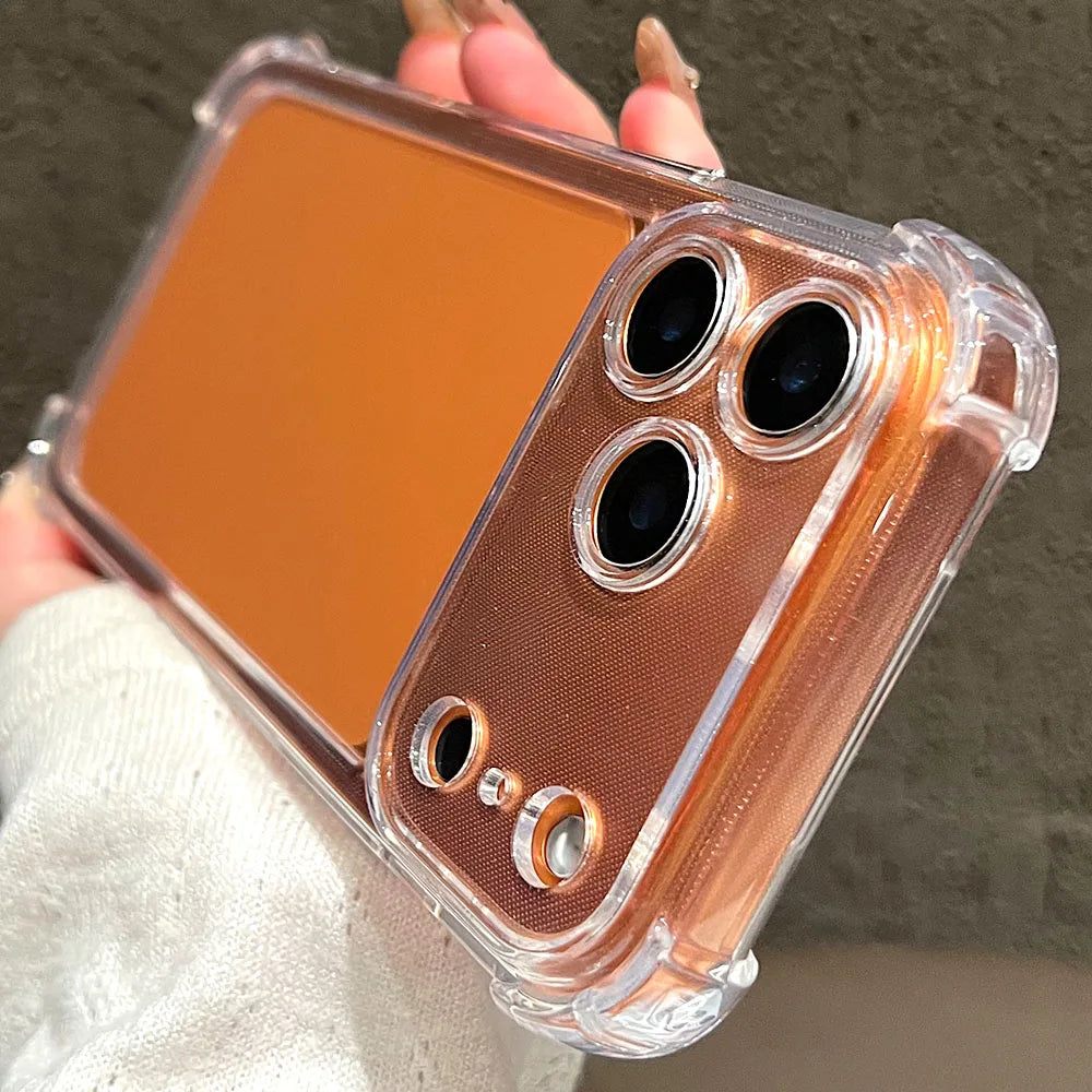 Shockproof Bumper Protector HD Clear Acrylic Phone Case For iPhone 18 17 16 15 14 13 12 11 Pro Max Back Cover Transparent Funda