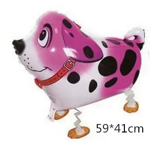 Cute Cat Dog Pet Dinosaur Balloon Girl Boy Happy Birthday Decoration Balloons Mixed Walking  Animal Balloons for Birthday