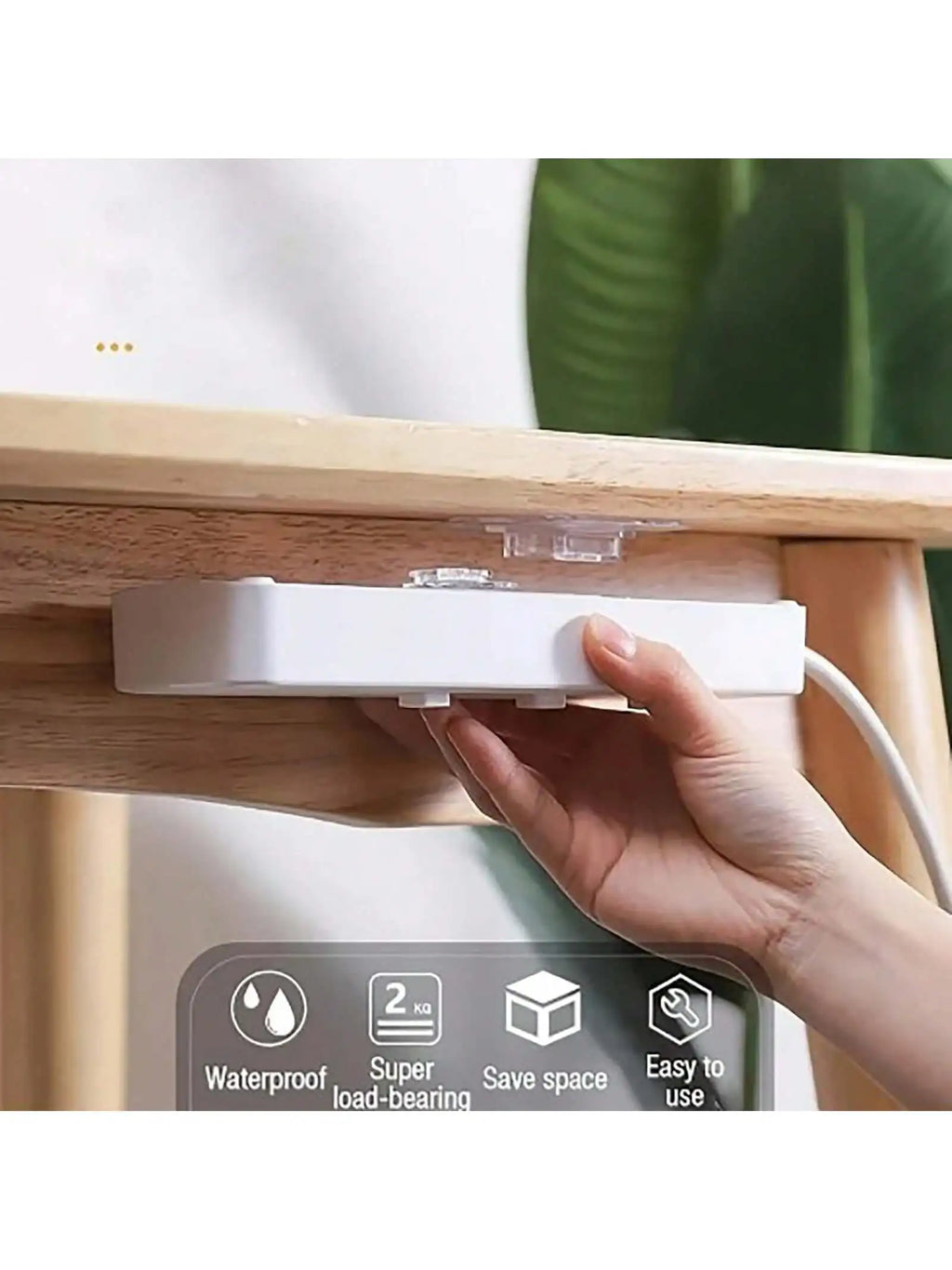 5/10 Pairs Clear Double-Sided Adhesive Wall Hooks - Mounted Door Hanger Kit - No Drill Sticker Hangers for Bathroom, Kitchen