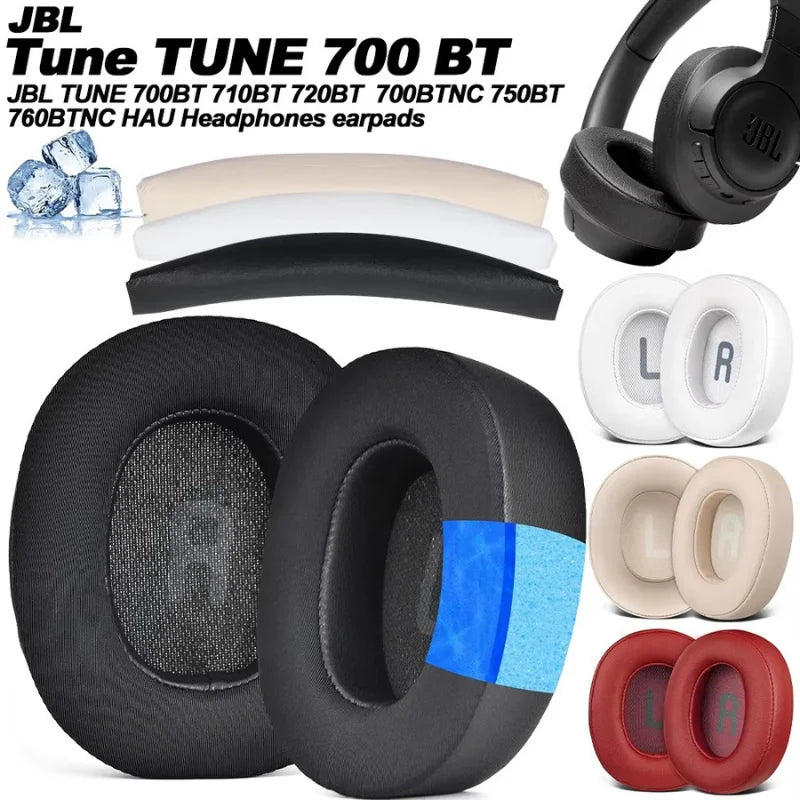 Earphone Pads For JBL Tune 700BT, 710BT, 720BT, 700BTNC, 750BTNC, T760NC, 770NC Replacement Earpads Earmuffs Soft Memory Covers