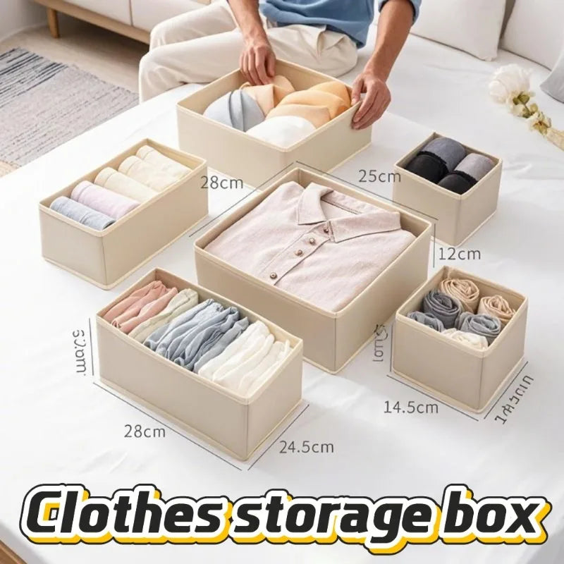 Closets Clothes Organizer Pants Jeans Storage Box Cabinet Drawer Organizer Underwear Socks T-Shirt Wardrobe Storage Organizers