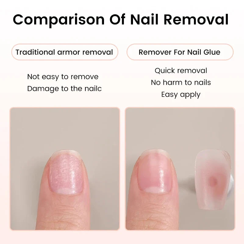 UR SUGAR 10g Nail Tips Glue Gel For False Nail No Need Lamp Cured Long Lasting Adhesion DIY Nail Glue Remover Dissolve Nail Tool