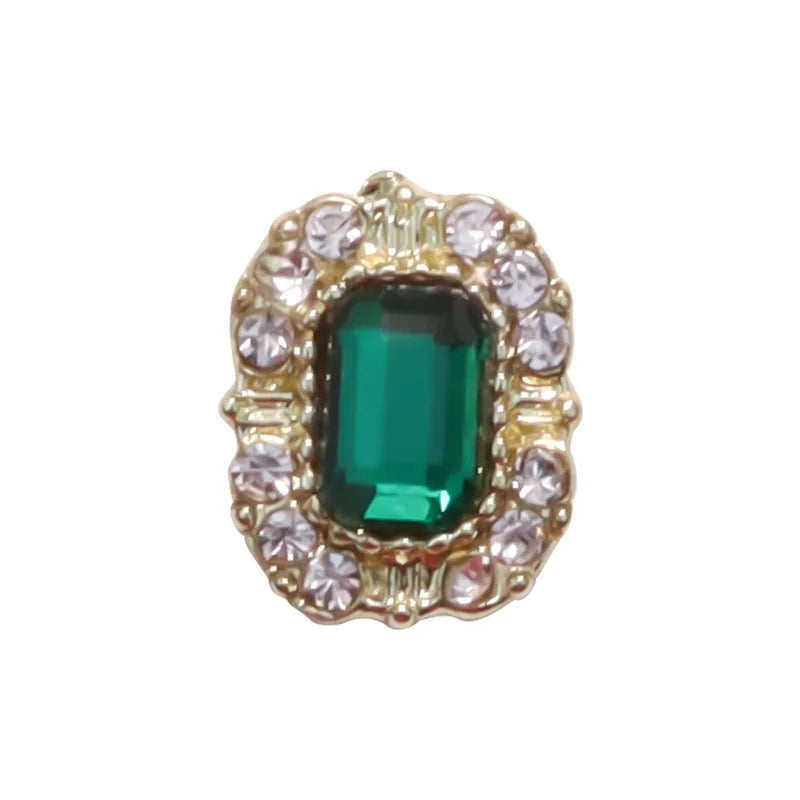 10PCS 3D Luxury Alloy Full Rhinestone Nail Art Charms Jewelry Parts Accessories Diamond Gem Stone For Nails Decoration Supplies