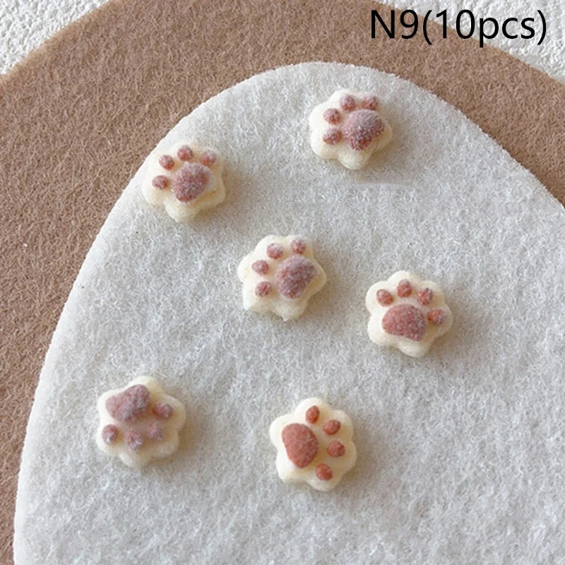 10pcs Nail Art Charms Resin Mini Cherry Strawberry Nail Art Flat Back Stone Figurines Scrapbook DIY Jewelry Decor Crafts