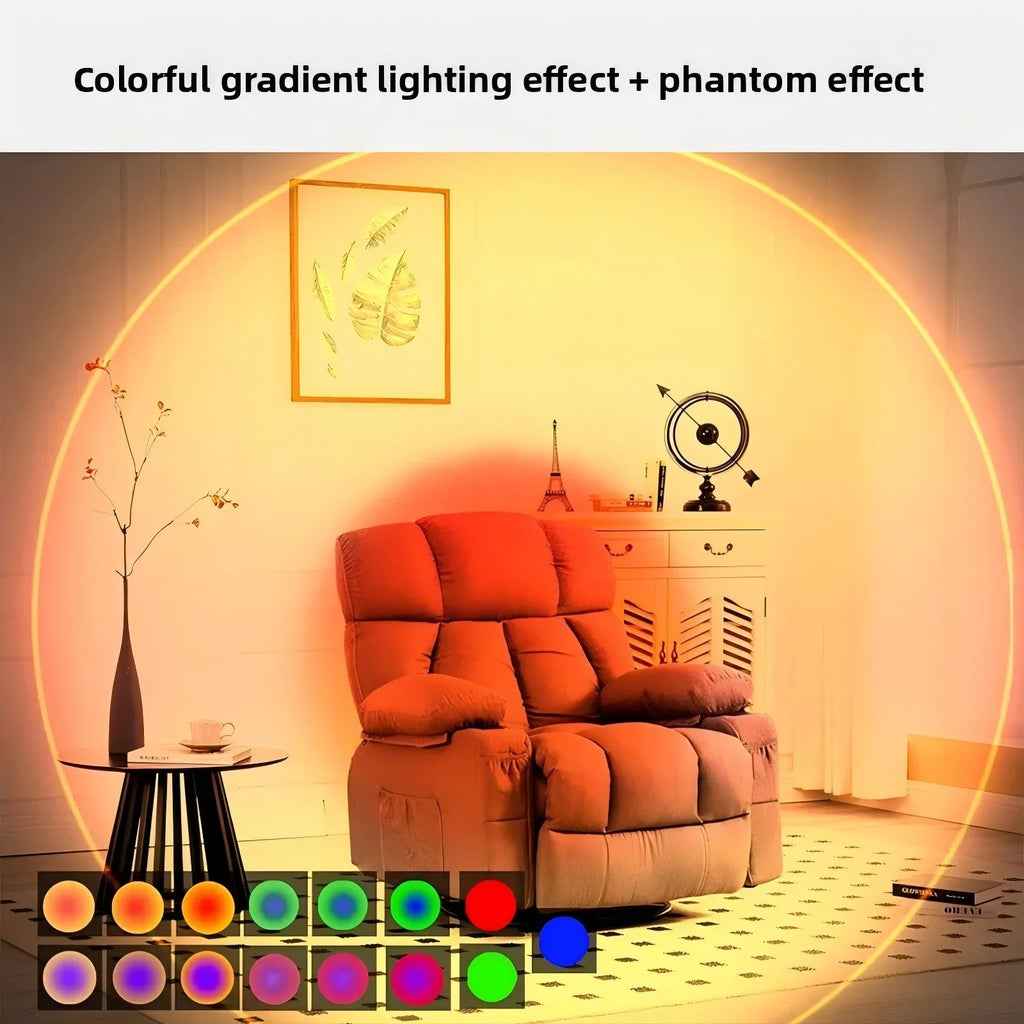 Motion Sensor Night Light 7 Color Change LED Wireless Wall Lamp Magnetic Rechargeable Spotlight for Bathroom Bedroom Living Room