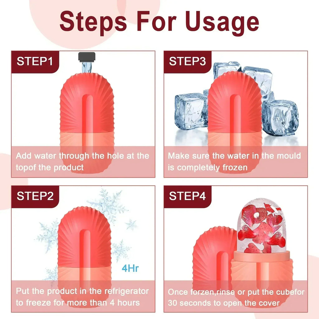 Reusable Ice Face Roller Stainless Steel Gua Sha Tool Set Skin Care Beauty Set Face Massage Roller Lifting Contouring Tools