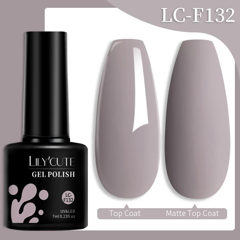 LILYCUTE 7ml Glitter Auroras Gel Nail Polish Summer Gold Colorful Sequins Manicure Semi Permanent Soak Off Nail Art Gel Varnish