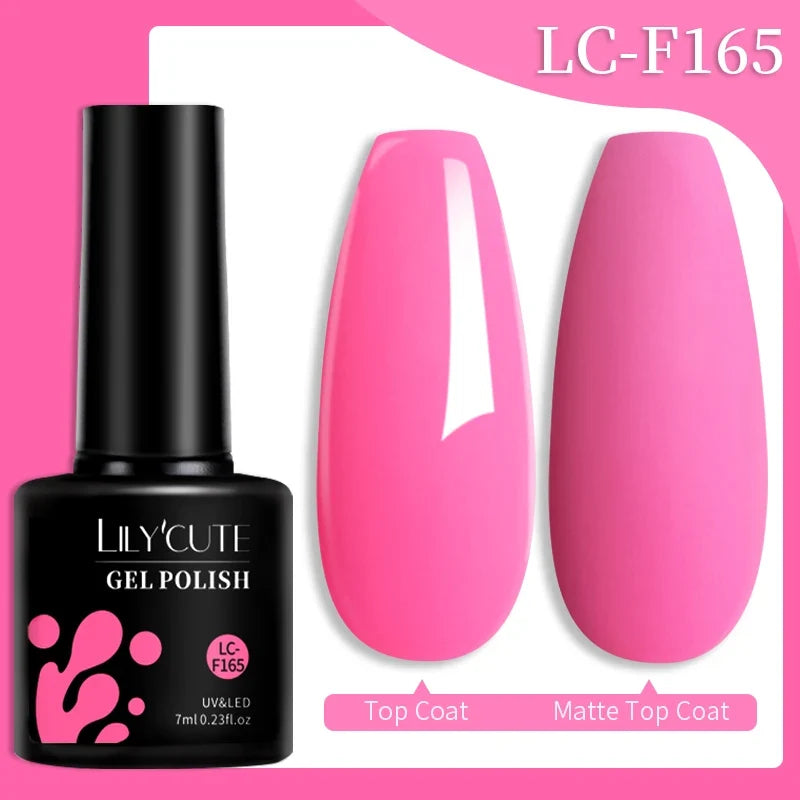 LILYCUTE 7ml Glitter Auroras Gel Nail Polish Summer Gold Colorful Sequins Manicure Semi Permanent Soak Off Nail Art Gel Varnish