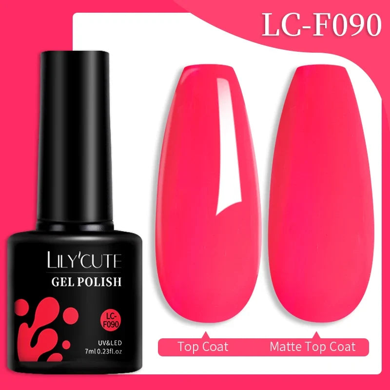 LILYCUTE 7ml Reflective Glitter Nail Gel Polish Effect Sparkling Soak Off Gel Semi Permanent For Manicure Nail Art UV Nail Gel