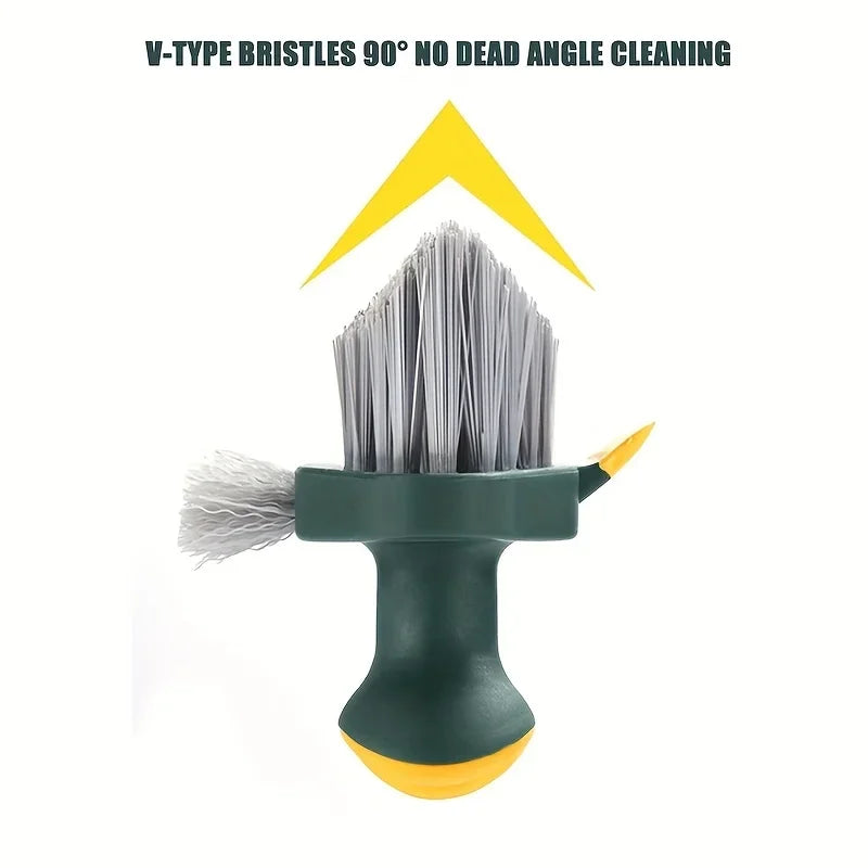 Gap Groove Cleaning Tool Glass Scraper Kitchen Bathroom Floor Tire Cleaner Brushes Home Cleaning Brush 4 in 1 Squeegee Brush
