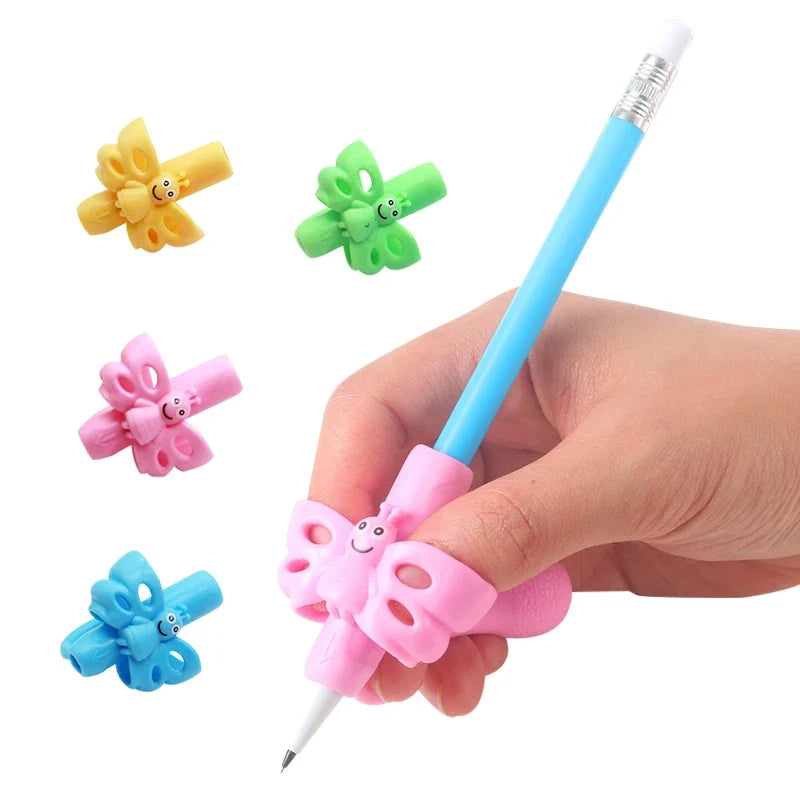 1pcs Children Writing Pencil Pan Holder Kids Learning Practise Silicone Pen Aid Grip Posture Correction Device for Students