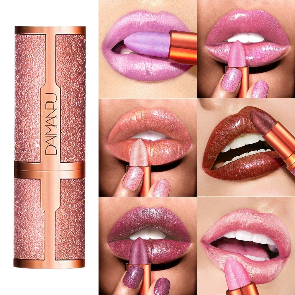 Rose Smoke Powder, Bright Starry Sky, Glossy Velvet Texture, Durable, Make Your Lips Shiny, Waterproof, Anti-fouling.lipstick